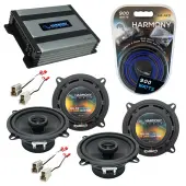 Compatible with Nissan Stanza 1982-1986 Factory Speaker Replacement Harmony (2) R5 & Harmony HA-A400.4
