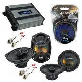 Compatible with Nissan Stanza 1987-1989 OEM Speaker Replacement Harmony R65 R69 & Harmony HA-A400.4 Amp