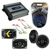 Compatible with Oldsmobile Bravada 1991-1994 Speaker Replacement Kicker DS Series & Harmony HA-A400.4 Amp