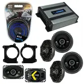 Compatible with Oldsmobile Bravada 1995-1997 Speaker Replacement Kicker DS Series & Harmony HA-A400.4 Amp