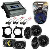 Compatible with Oldsmobile Bravada 1998-2001 Speaker Replacement Kicker DS Series & Harmony HA-A400.4 Amp