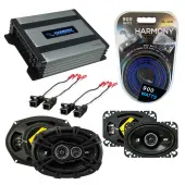 Compatible with Oldsmobile Cutlass 1997-1999 Speaker Replacement Kicker DS Series & Harmony HA-A400.4 Amp