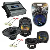 Compatible with Oldsmobile Cutlass Supreme 1988-1991 OEM Speaker Replacement Harmony & Harmony HA-A400.4 Amp