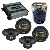 Compatible with Nissan Versa 2007-2013 Factory Speaker Replacement Harmony (2) R65 & Harmony HA-A400.4
