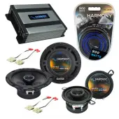 Compatible with Oldsmobile Touring Sedan 1988-1990 OEM Speaker Replacement Harmony & Harmony HA-A400.4 Amp