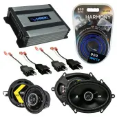 Compatible with Plymouth 400 1982-1983 Factory Speaker Replacement Kicker DSC35 DSC68 & Harmony HA-A400.4