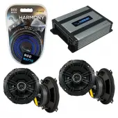 Compatible with Plymouth Acclaim 1989-1995 Speaker Replacement Kicker DS Series & Harmony HA-A400.4 Amp
