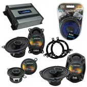 Compatible with Plymouth Breeze 1996-1999 OEM Speaker Replacement Harmony R35 R69 & Harmony HA-A400.4 Amp