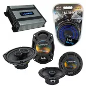 Compatible with Nissan Xterra 2005-2008 OEM Speaker Replacement Harmony R65 R69 & Harmony HA-A400.4 Amp