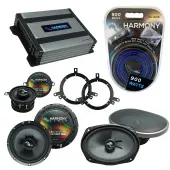 Compatible with Plymouth Breeze 1996-1999 Speakers Replacement Harmony C35 C69 & Harmony HA-A400.4 Amp