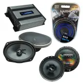 Compatible with Nissan Xterra 2005-2008 OEM Speakers Replacement Harmony C65 C69 & Harmony HA-A400.4 Amp