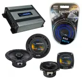Compatible with Plymouth Laser 1990-1994 OEM Speaker Replacement Harmony R65 R4 & Harmony HA-A400.4 Amp
