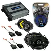 Compatible with Plymouth Reliant 1981-1989 Speaker Replacement Kicker DSC68 DSC35 & Harmony HA-A400.4 Amp