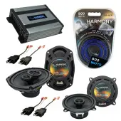 Compatible with Plymouth Turismo 1983-1987 OEM Speaker Replacement Harmony R5 R69 & Harmony HA-A400.4 Amp