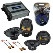 Compatible with Nissan Xterra 2009-2014 OEM Speaker Replacement Harmony R65 R69 & Harmony HA-A400.4 Amp