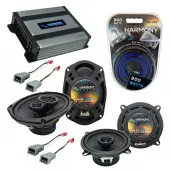 Compatible with Plymouth Voyager 1984-1995 OEM Speaker Replacement Harmony R5 R69 & Harmony HA-A400.4 Amp