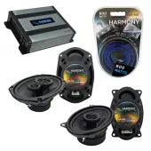 Compatible with Pontiac 6000 1982-1991 Factory Speaker Replacement Harmony R46 R69 & Harmony HA-A400.4 Amp