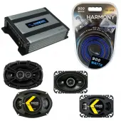 Compatible with Pontiac 6000 1982-1991 Factory Speaker Replacement Kicker DSC46 DSC693 & Harmony HA-A400.4