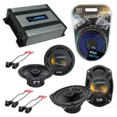 Compatible with Pontiac Aztec 2001-2005 OEM Speaker Replacement Harmony R65 R69 & Harmony HA-A400.4 Amp