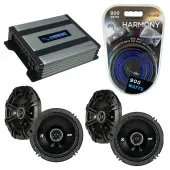 Compatible with Pontiac Firebird 1993-2002 Speaker Replacement Kicker (2) DSC65 & Harmony HA-A400.4 Amp