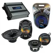 Compatible with Pontiac J-2000 1982-1988 OEM Speaker Replacement Harmony R35 R69 & Harmony HA-A400.4 Amp