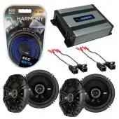 Compatible with Pontiac Montana 2000-2005 Factory Speaker Replacement Kicker (2) DSC65 & Harmony HA-A400.4