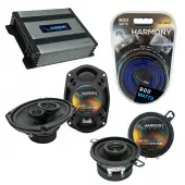 Compatible with Pontiac Sunbird 1982-1988 OEM Speaker Replacement Harmony R35 R69 & Harmony HA-A400.4 Amp