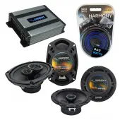 Compatible with Pontiac G6 2005-2008 Factory Speaker Replacement Harmony R65 R69 & Harmony HA-A400.4 Amp