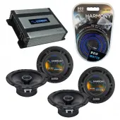 Compatible with Pontiac Torrent 2007-2009 OEM Speaker Replacement Harmony (2) R65 & Harmony HA-A400.4 Amp