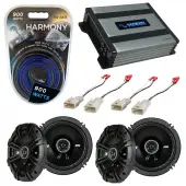 Compatible with Pontiac Vibe 2003-2008 Factory Speaker Replacement Kicker (2) DSC65 & Harmony HA-A400.4