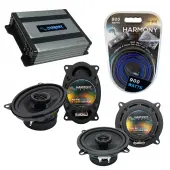Compatible with Porsche 911 1973-1997 Factory Speaker Replacement Harmony R46 R5 & Harmony HA-A400.4 Amp