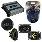 Compatible with Porsche 911 1973-1997 Factory Speaker Replacement Kicker DSC46 DSC5 & Harmony HA-A400.4