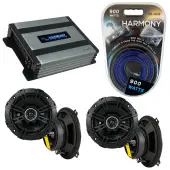 Compatible with Porsche 911 1998-2004 Factory Speaker Replacement Kicker (2) DSC5 & Harmony HA-A400.4