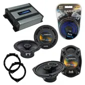 Compatible with Pontiac G6 2009-2009 Factory Speaker Replacement Harmony R65 R69 & Harmony HA-A400.4 Amp