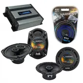 Compatible with Pontiac G5 2005-2006 Factory Speaker Replacement Harmony R65 R69 & Harmony HA-A400.4 Amp
