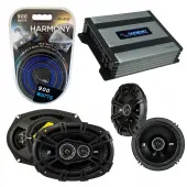 Compatible with Pontiac G6 2009-2009 Factory Speaker Replacement Kicker DSC65 DSC693 & Harmony HA-A400.4