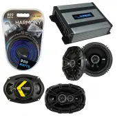 Compatible with Saturn Relay 2005-2007 Factory Speaker Replacement Kicker DSC65 DSC693 & Harmony HA-A400.4