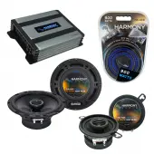 Compatible with Saturn Sky 2006-2009 Factory Speaker Replacement Harmony R65 R35 & Harmony HA-A400.4 Amp