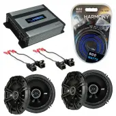Compatible with Saturn VUE 2004-2005 Factory Speaker Replacement Kicker (2) DSC65 & Harmony HA-A400.4