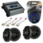 Compatible with Scion tC 2005-2010 Factory Speaker Replacement Kicker (2) DSC65 & Harmony HA-A400.4