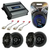 Compatible with Scion tC 2014-2014 Factory Speaker Replacement Kicker (2) DSC65 & Harmony HA-A400.4