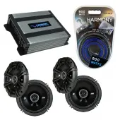 Compatible with Subaru Baja 2003-2005 Factory Speaker Replacement Kicker (2) DSC65 & Harmony HA-A400.4