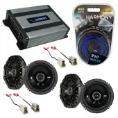 Compatible with Subaru Impreza 1993-2007 Factory Speaker Replacement Kicker (2) DSC65 & Harmony HA-A400.4