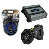 Compatible with Subaru Brat Truck 1975-1987 Speaker Replacement Kicker DSC4 & Harmony HA-A400.4 Amp