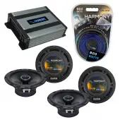 Compatible with Subaru Impreza WRX 2008-2014 Speaker Replacement Harmony (2) R65 & Harmony HA-A400.4 Amp
