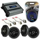 Compatible with Subaru Legacy 1990-1994 Factory Speaker Replacement Kicker (2) DSC65 & Harmony HA-A400.4