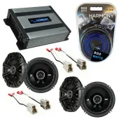 Compatible with Subaru Loyale 1990-1994 Factory Speaker Replacement Kicker (2) DSC65 & Harmony HA-A400.4
