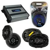 Compatible with Subaru SVX 1992-1997 Factory Speaker Replacement Kicker DSC65 DSC693 & Harmony HA-A400.4