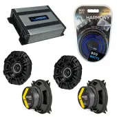 Compatible with Suzuki Sidekick 1996-1998 Factory Speaker Replacement Kicker (2) DSC4 & Harmony HA-A400.4
