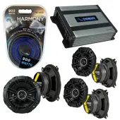 Compatible with Suzuki Swift 1989-1991 Speaker Replacement Kicker (2) DSC4 DSC5 & Harmony HA-A400.4 Amp
